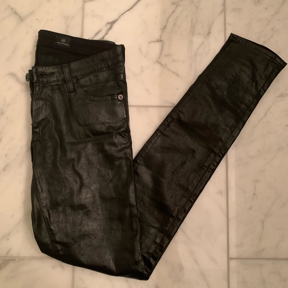 AG Adriano Goldschmied Faux Leather Skinny Jeans